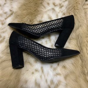 MARC FISHER  BLACK PLUM. SIZE- 8